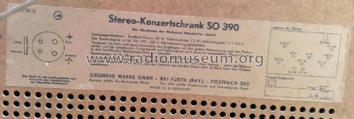 SO390; Grundig Radio- (ID = 2692024) Radio
