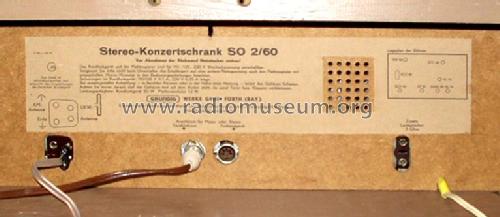 Stereo-Konzertschrank SO2/60; Grundig Radio- (ID = 646099) Radio
