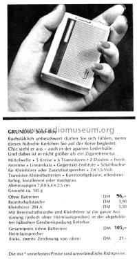 Solo-Boy 201; Grundig Radio- (ID = 1525221) Radio