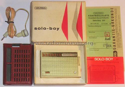 Solo-Boy 201; Grundig Radio- (ID = 1530811) Radio