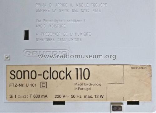sono-clock 110; Grundig Radio- (ID = 2075301) Radio