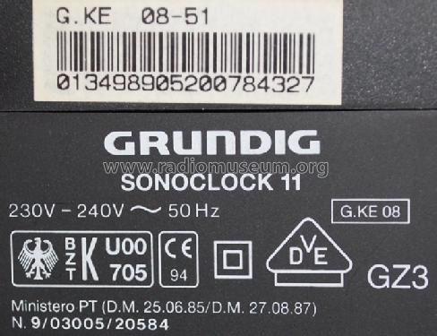 Sonoclock 11; Grundig Radio- (ID = 794556) Radio