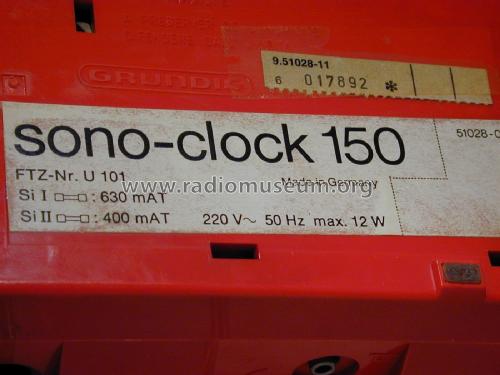 SONO-CLOCK 150; Grundig Radio- (ID = 1881284) Radio