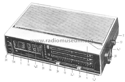sono-clock 20b; Grundig Radio- (ID = 490163) Radio