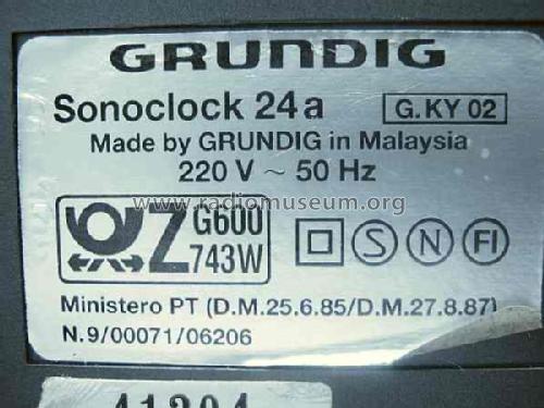 sonoclock 24; Grundig Radio- (ID = 634923) Radio