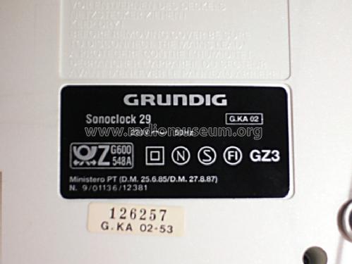sonoclock 29; Grundig Radio- (ID = 528377) Radio
