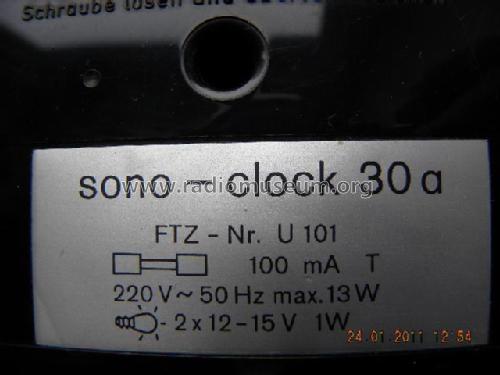 Sono-Clock 30a; Grundig Radio- (ID = 948948) Radio