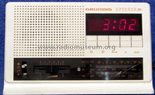 Sono-Clock 315; Grundig Radio- (ID = 1634754) Radio