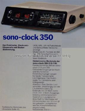 sono-clock 350; Grundig Radio- (ID = 797224) Radio