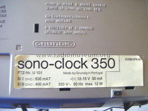 sono-clock 350; Grundig Radio- (ID = 956963) Radio