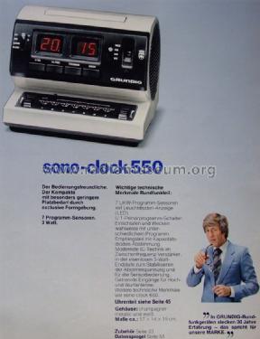 sono-clock 550; Grundig Radio- (ID = 797221) Radio
