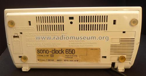 sono-clock 650; Grundig Radio- (ID = 2881172) Radio