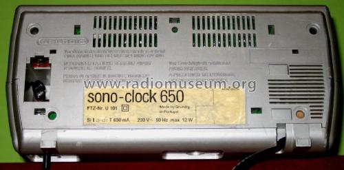 sono-clock 650; Grundig Radio- (ID = 548094) Radio