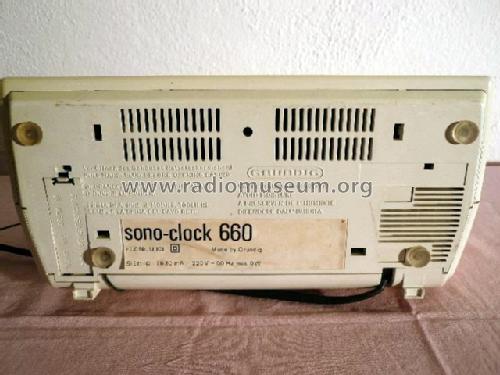 sono-clock 660; Grundig Radio- (ID = 1113579) Radio