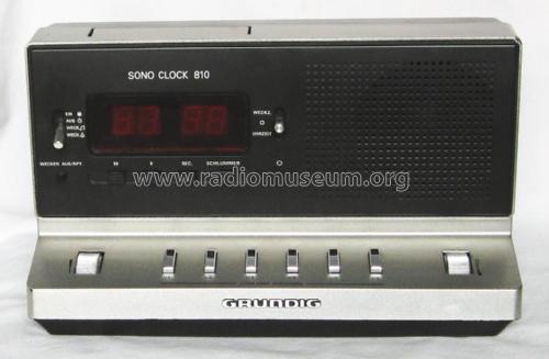 SONO CLOCK 810; Grundig Radio- (ID = 2238600) Radio
