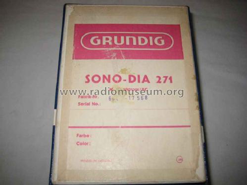 Sono-Dia 271; Grundig Radio- (ID = 1253098) Misc