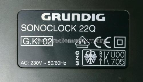 Sonoclock 22 and SC22Q ; Grundig Radio- (ID = 2419661) Radio