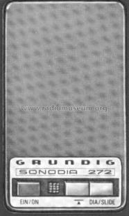 Sonodia 272; Grundig Radio- (ID = 85483) Misc