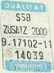 SSB-Zusatz Satellit 2000 ; Grundig Radio- (ID = 551118) Misc