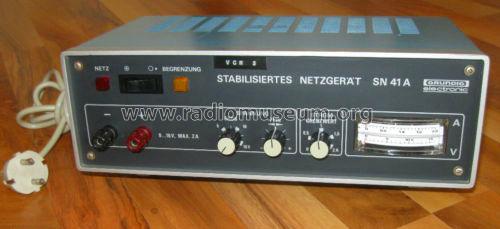 Stabilisiertes Netzgerät SN 41A; Grundig Radio- (ID = 1086971) Equipment
