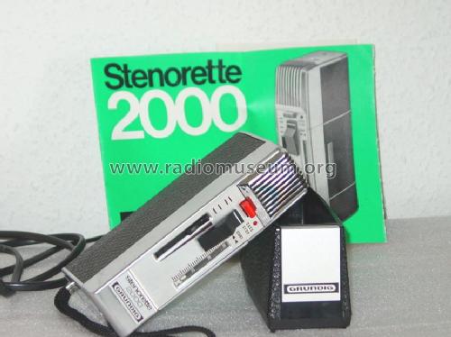 Stenorette 2000; Grundig Radio- (ID = 109997) R-Player