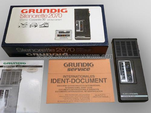 Stenorette 2070; Grundig Radio- (ID = 1789082) R-Player