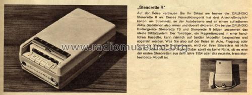 Stenorette R; Grundig Radio- (ID = 1102430) R-Player