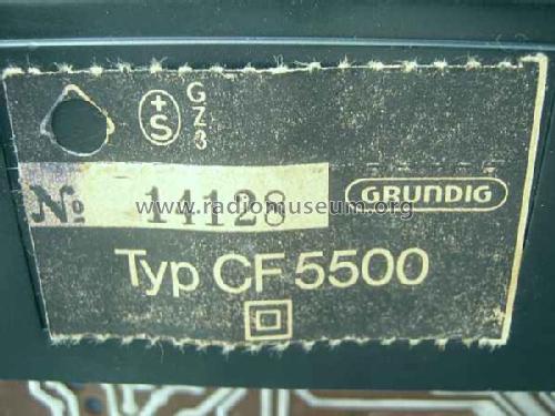 Stereo Cassette Deck CF5500; Grundig Radio- (ID = 1292868) R-Player