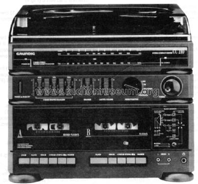 Stereo Compact Center CC 210; Grundig Radio- (ID = 1396114) Radio