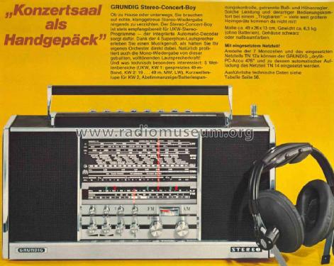 Stereo-Concert-Boy 210 Transistor 4000a; Grundig Radio- (ID = 37053) Radio