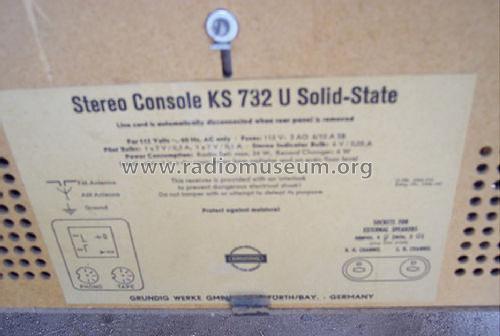 Stereo Console KS732U Ch= CS250U+NF200U; Grundig Radio- (ID = 1224404) Radio