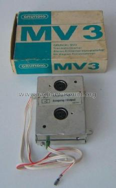 Stereo-Entzerrer-Vorverstärker MV3; Grundig Radio- (ID = 1352943) Ampl/Mixer