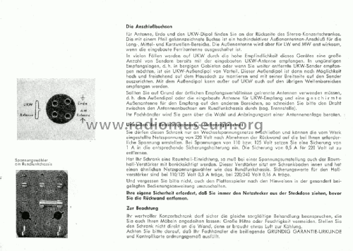 Stereo-Konzertschrank KS490; Grundig Radio- (ID = 2822336) Radio
