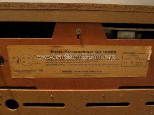 Stereo-Konzertschrank SO123/60; Grundig Radio- (ID = 1784900) Radio