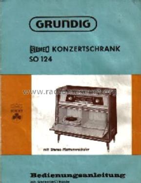 Stereo-Konzertschrank SO124; Grundig Radio- (ID = 544053) Radio