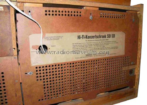 Stereo-Konzertschrank SO131; Grundig Radio- (ID = 1423204) Radio