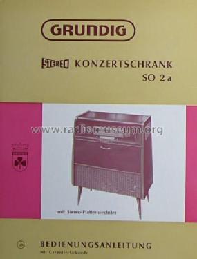 Stereo-Konzertschrank SO2a; Grundig Radio- (ID = 1795412) Radio