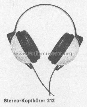 Stereo-Kopfhörer 212; Grundig Radio- (ID = 446290) Speaker-P