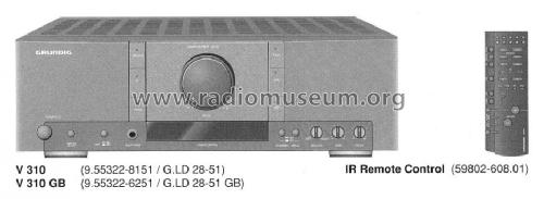 Stereo Verstärker V-310; Grundig Radio- (ID = 816218) Ampl/Mixer