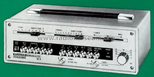 Stereocoder SC5; Grundig Radio- (ID = 2404646) Equipment