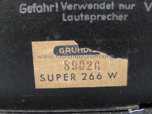 Kleeblatt-Serie 1950 Type 266W / Super 266W; Grundig Radio- (ID = 1652185) Radio