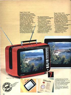 Super Color 1510; Grundig Radio- (ID = 2309093) Television