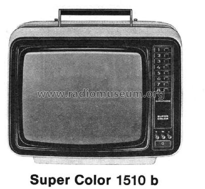 Super Color 1510b; Grundig Radio- (ID = 709708) Télévision