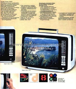 Super Color 1610; Grundig Radio- (ID = 2308817) Televisión