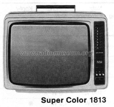 Super Color 1813; Grundig Radio- (ID = 2083477) Television