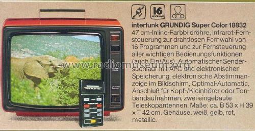 Interfunk Super Color 18832; Grundig Radio- (ID = 1763667) Television