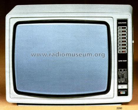 Super Color 2200; Grundig Radio- (ID = 2332362) Televisión