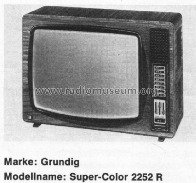 Super Color 2252 R; Grundig Radio- (ID = 2551120) Television