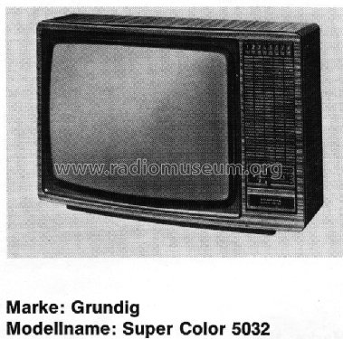 Super Color 5032; Grundig Radio- (ID = 2553141) Television