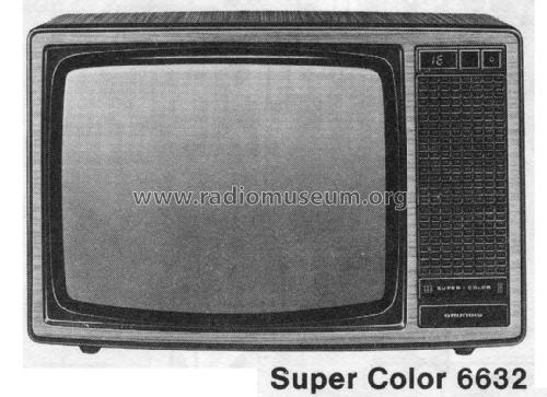 Super Color 6632; Grundig Radio- (ID = 2082420) Television